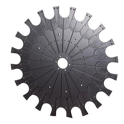 HAAS CAT40/20 Carousel Plate, 20 pocket 40T Solid Aluminum, Black Anodized Made IN USA